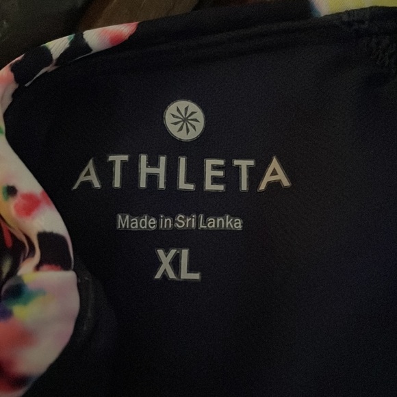 Athleta halter tie dye print swim top . New without tags . SZ XL - Picture 3 of 10